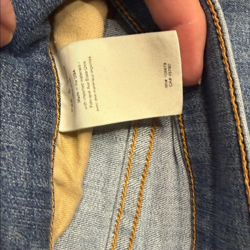 rag & bone Light Blue Skinny Ankle Leg Jeans. Raw Hem. Size 32